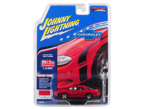 2002 Chevrolet Camaro ZL1 427 Red \"Muscle Cars USA\" Limited Edition to 2,016 pieces Worldwide 1/64 Diecast Model Car by Johnny Lightning