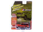 1981 Jeep Wagoneer Custom Orange with Black Stripes Limited Edition to 2,400 pieces Worldwide 1/64 Diecast Model Car by Johnny Lightning