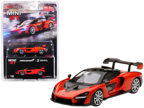 McLaren Senna Mira Orange Limited Edition to 4,800 pieces Worldwide 1/64 Diecast Model Car by True Scale Miniatures