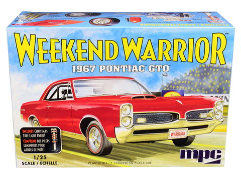 Skill 3 Model Kit 1967 Pontiac GTO \"Weekend Warrior\" 3 in 1 Kit 1/25 Scale Model by MPC