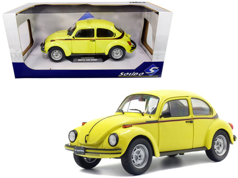 Volkswagen Beetle 1303 Sport Brilliant Gelb Yellow 1/18 Diecast Model Car by Solido