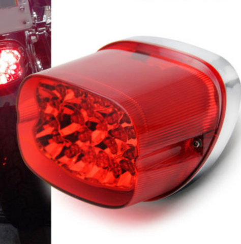 BLACK OR RED Set of 2 LED Tail Light for Harley Davidson Tri Glide Trike