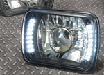 Pair of LED headlights Low High beam for 1990 Toyota celica