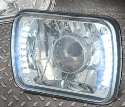 Pair of LED headlights Low High beam for 1990 Toyota celica
