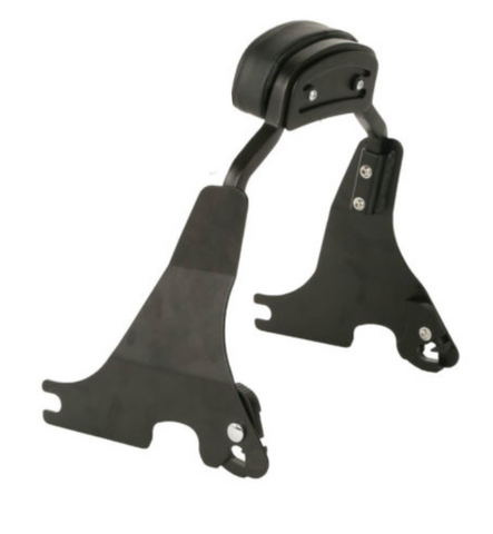 Black Short Passenger Backrest Sissy Bar For Harley