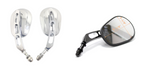 Chrome or Black Rearview Mirrors Hollow Stem For Harley Touring Glide Cruiser Fatboy Dyna