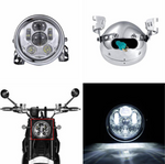 5.75" LED Headlight with Shell Bucket for Honda Shadow Aero Phantom VLX 600 750 VT 1100 Suzuki