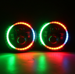 RGB Halo LED Jeep Headlights