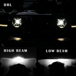 Jeep JL JT Headlights 9 inch Led Headlight with Day Time 9" Running Light Low Beam and High Beam for 2018 2019 2020