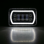 Jeep Truck Offroad 4"X6" Square High/Low Beam LED Headlight White DRL Waterproof