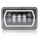 Jeep Truck Offroad 4"X6" Square High/Low Beam LED Headlight White DRL Waterproof