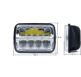 7000 Evolution 5x7" CREE LED Headlight With High/Low Beam And DRL
