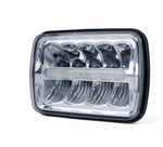 4 Pieces 7000 Evolution 5x7" CREE LED Headlight With High/Low Beam And DRL