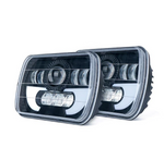 2 Pieces 7100 Evolution 5x7" CREE LED Headlight With High/Low Beam And DRL