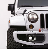 120W Cree LED Angel Eyes Headlight With 9 Inch LED Headlight Bracket Ring For 2018-2020 Jeep Wrangler JL And Jeep Gladiator JT
