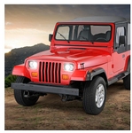 4 Pieces 5x7 " Inch Square Headlights With DRL Turning For Jeep Wrangler YJ Cherokee XJ Trucks