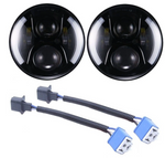 7 Inch 100W LED Headlights With White/White Halo Angel Eyes For 1997-2020 Jeep Wrangler JK/TJ/LJ/JL & Gladiator JT