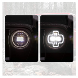 9" Round LED Halo High Low Beam Headlight With DRL Daytime Driving Lights Upgraded For 2018-2020 Jeep Wrangler JL And Jeep Gladiator JT