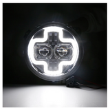 9" Round LED Halo High Low Beam Headlight With DRL Daytime Driving Lights Upgraded For 2018-2020 Jeep Wrangler JL And Jeep Gladiator JT