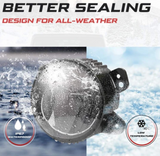 Upgraded LED Fog Light Compatible Assembly Kit For 2018-2020 Jeep Wrangler JL And Jeep Gladiator JT