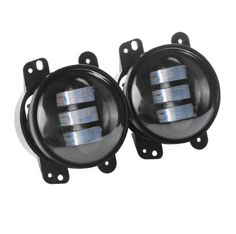 30W 4" Inch CREE LED Fog Light Yellow DRL For Jeep Wrangler 2007-2018