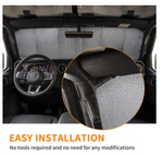Windshield Sunshade For 2018 Jeep Wrangler JL