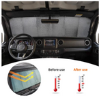 Windshield Sunshade For 2018 Jeep Wrangler JL
