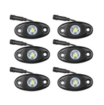 White or Blue 6 PCS CREE LED Rock Light Kits