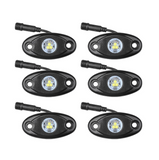 White or Blue 6 PCS CREE LED Rock Light Kits
