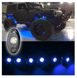 White or Blue 6 PCS CREE LED Rock Light Kits