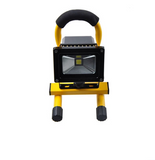 10W Wireless Rechargeable LED Outdoor Flood Light - Yellow