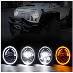 7" Prism Series 85W LED Headlights With DRL For 1997-2020 Jeep Wrangler JK/TJ/LJ/JL & Gladiator JT
