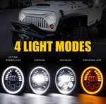 7" Prism Series 85W LED Headlights With DRL For 1997-2020 Jeep Wrangler JK/TJ/LJ/JL & Gladiator JT