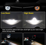 7'' Round LED Jeep Wrangler Headlights With Dual Halo DRL Turn Signal For Jeep JK/TJ/CJ/LJ