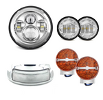 7'' LED Headlight, 4.5'' Fog Lamp, Rear Tail Light & Turn Signals