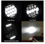 75W 7'' LED Headlight & Rear Brake Reverse Tail Light