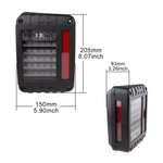 75W 7'' LED Headlight & Rear Brake Reverse Tail Light