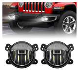 9 Inch LED Headlight With DRL, LED Fog Lamps, LED Taillights & LED 3rd Brake Lights For 2018+ Jeep Wrangler JL Sahara Or Rubicon