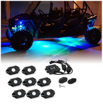 8PC Bluetooth Multi-Color RGB LED Rock Lights
