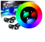 8PC Bluetooth Multi-Color RGB LED Rock Lights