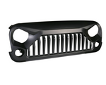 ABS Front Grill Matte Black Grille Hood Fit Jeep Wrangler JK 07-18
