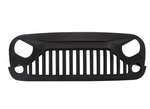 ABS Front Grill Matte Black Grille Hood Fit Jeep Wrangler JK 07-18