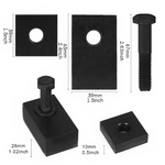 Aluminum Rear Seat Recline Kit With Bolts And Washers For Jeep Wrangler JK (4-Door)