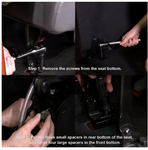 Aluminum Rear Seat Recline Kit With Bolts And Washers For Jeep Wrangler JK (4-Door)