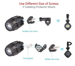 Auxiliary Passing Lights Fog Lamps + Guard Protectors