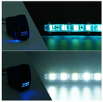 Aquatic Series 32" Single Row 150W LED Slim Light Bar With Blue Backlight