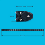 Aquatic Series 32" Single Row 150W LED Slim Light Bar With Blue Backlight