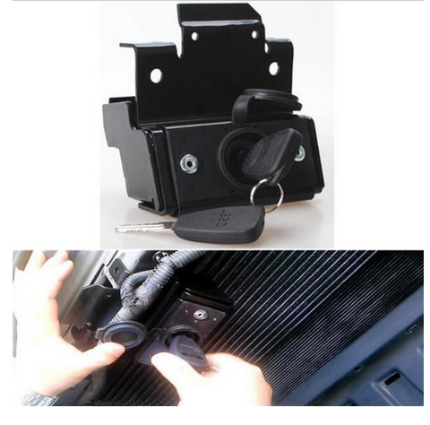Anti-Theft Security Hood Lock Kit Assembly Lock Set Fpr 07-18 Jeep JK