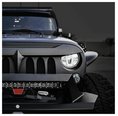 Beast Grille With Steel Mesh For 2007-2018 Jeep Wrangler JK
