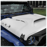 Beast Monster Fiberglass Hood With Open Air Scoop & Vents 2018 2019 2020 Jeep Wrangler JL/Gladiator JT
